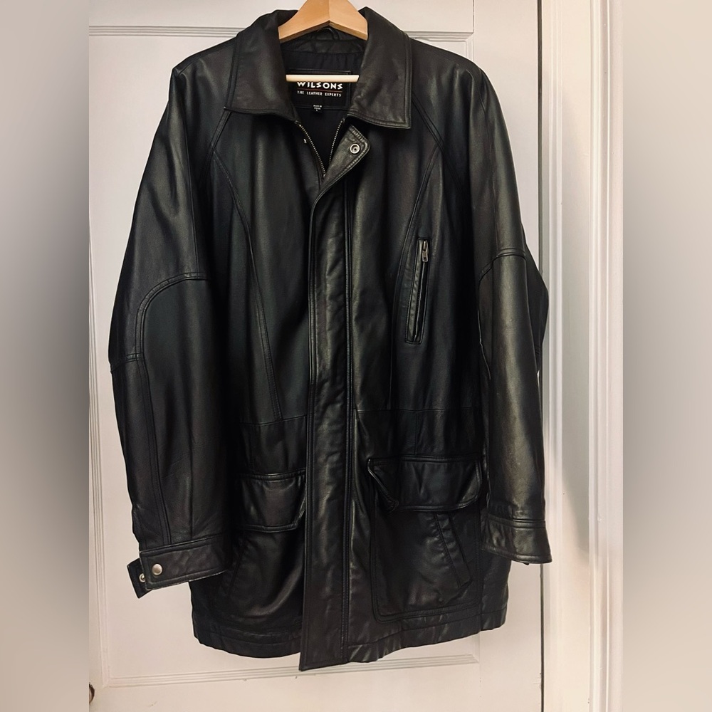 Wilson Vintage Black Leather Jacket